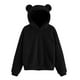 thumbnail image 4 of Tops babydoll,Suéter de pijama para mujer, manga larga con bolsillo, suave forro polar, ropa de estar en casa cómoda, sopatenor, 4 of 9