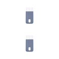 thumbnail image 4 of Transemion Groove Cleaning Brush Multifunctional Restaurant Fruits Bottle Lid Brushes Grey 2Set, 4 of 6