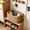 Khaki/L, variant on Natural Paper Rope Woven Storage Basket, Decorative Wicker Organizer with Reinforced Handle Breathable Lightweight Basket for Home Bathroom Bedroom Kitchen Cosmetics Toy Storage 6"x8"x4"