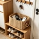 thumbnail image 1 of CaiYueKe Woven Storage Basket, Natural Fiber Organizer Basket, Decorative Wicker Bin for Home Bathroom Bedroom Kitchen, Storage Box for Cosmetics Toys, Handmade Rattan Basket, Rustic Organizer, 1 of 7