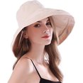 thumbnail image 1 of Sombreros de ala ancha para mujer con protección UPF 50+ plegable JM, 1 of 5