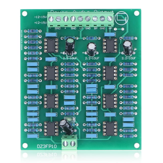 Module de Préampli, Carte Audio Préampli 3 Canaux 500HZ 5kHZ Point de Remplacement pour Basses de Moyenne Gamme