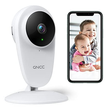 GNCC Baby Monitor, 1080P Pet Camera 2.4G WiFi Indoor Home Security Camera with 2-Way Audio Sound ? Motion Detection Night Vision for Baby/Pet/Nanny/Elderly Compatible with iOS & Android