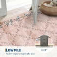 thumbnail image 6 of Floral Runner Rug Washable Rug, Non-Slip Non-Shedding Kitchen Carpet, Low Pile Stain-Resistant Soft Carpet for Entryway, for Home Office Decor, 6 of 6