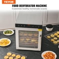 thumbnail image 1 of Máquina deshidratadora de alimentos electrica VEVOR 800 W 10 bandejas Acero inoxidable temporizador temperatura ajustables, 1 of 8