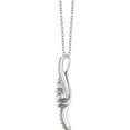 thumbnail image 2 of Pompeii 3/4CT Forever Us Two Stone Diamond Pendant 10K White Gold (I-J,I1-I2), 2 of 2