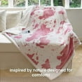 thumbnail image 2 of Cow Print Heated Throw Blanket Electric Blanket-Heating Blanket Throw with 10 Heat Levels & 10 Hours Auto-Off, Cozy Soft Fleece Sherpa, Washable, 50 x 60 Inches Cow Print Pink, 2 of 8