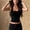 Black, variant on Morttic Women's Solid Color Ribbed Square Neck Sleeveless Tank – Slim Fit Basic Cami, Casual & Workout Layering Essential White,S