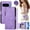 Purple, variant on Allytechgroup Crossbody Strap Wallet Case for Google Pixel 10 /10 Pro, Flip Cover with Multiple Cards Slots RFID Blocking Anti-Scratch Cash Zipper Pocket Shockproof Cover Case for Women Men, Blue