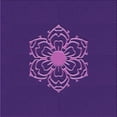 thumbnail image 1 of Ahgly Company Indoor Square Patterned Blue Violet Purple Area Rugs, 4' Square, 1 of 6