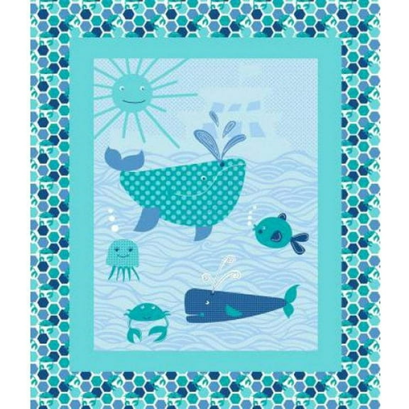 Springs Creative Sea The Sea Panel (35"X44") 100% Cotton Fabric sold by the Panel