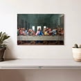 thumbnail image 2 of Elephant Stock The Last Supper Wall Art - Horizontal Canvas Wall Art - Living Room Wall Decor - Religion And Spirituality Canvas - Teal And Green Decor By Leonardo Da Vinci - 12" x 8", 2 of 8