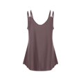 thumbnail image 4 of DuoJiaJ Women's New Summer Fashion V Neck Solid Color Sleeveless Casual Suspenders Small Vest Summer Tank Tops Women, 4 of 5