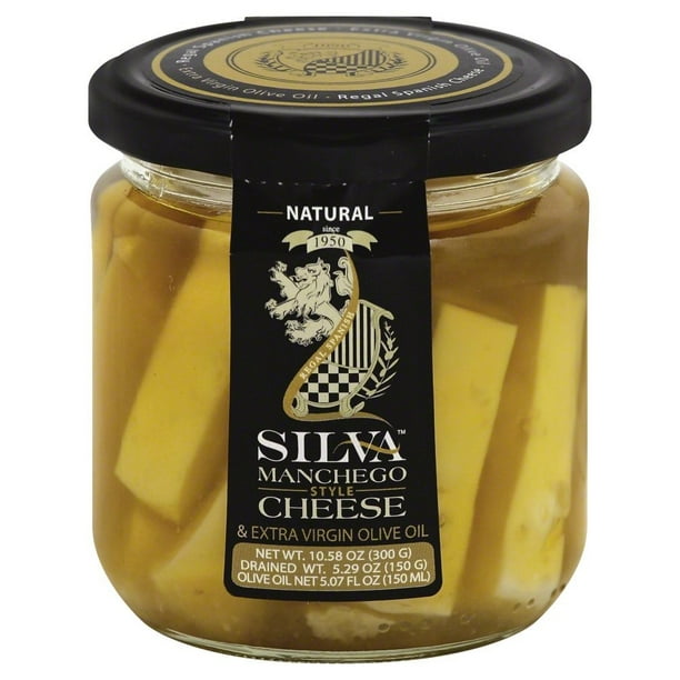 Silva Manchego Style Cheese & Extra Virgin Olive Oil Natural, 10.58 OZ