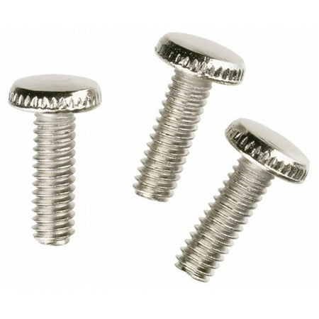 Fixture Screws - 3 Count Nickel Plated Knurled Light Fixture Screws