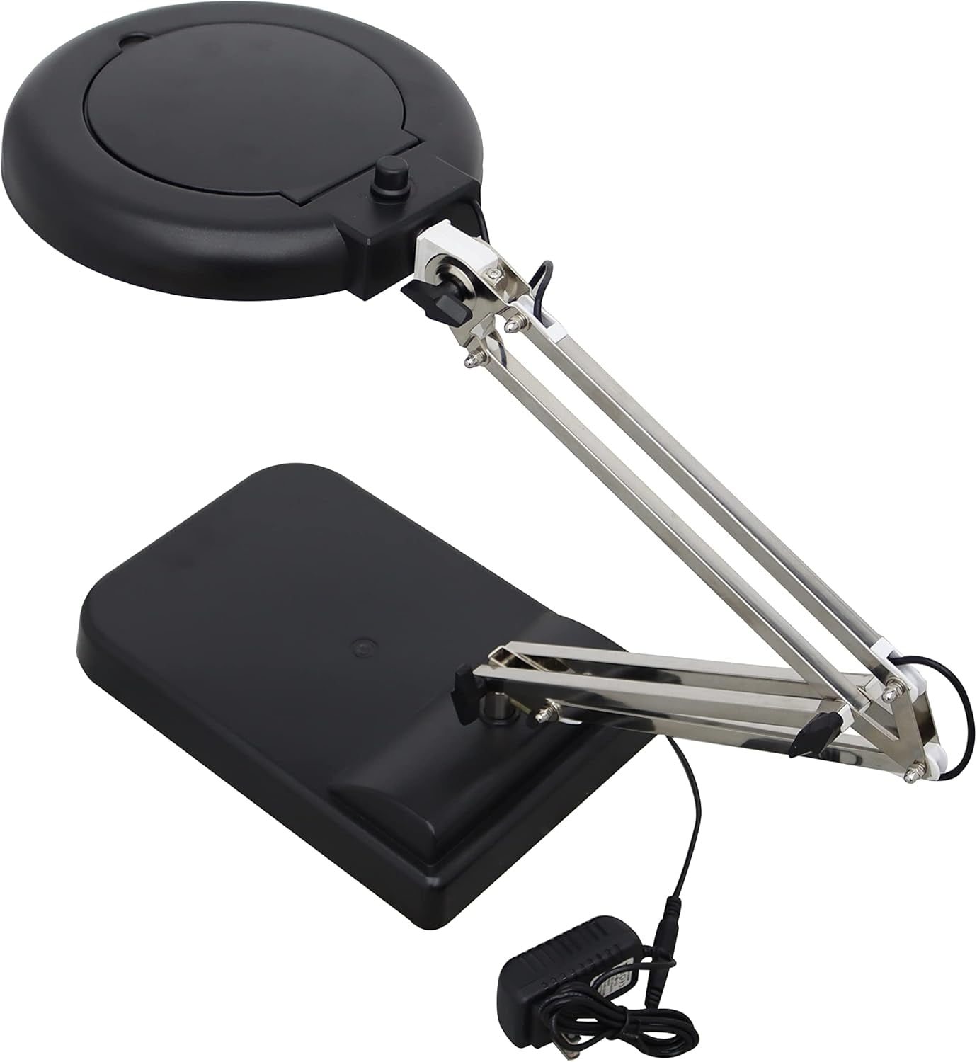 20x Black Benchtop Magnifier Lamp Table Magnifier Lamp