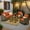 Orange Red, variant on ODELIO 4‑Piece All‑Weather Wicker Patio Furniture Set, Outdoor Conversation Set with LED Lighted Coffee Table, Beige Cushions for Backyard Porch Garden