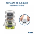 thumbnail image 5 of Contenedores Tóper De Vidrio Herméticos Con Tapa Juego 12 Recipientes 24 Piezas Styrka CJC02, 5 of 5