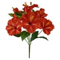 thumbnail image 4 of Mainstays 22 inches Indoor Artificial Hibiscus Bush, Orange Color., 4 of 8