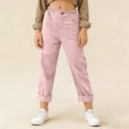 thumbnail image 2 of Kids Linen C𝐚pri Pants 2026 Summer Trendy Cropped Trouser Beach Casual Fashion Capris Clothes Straight Leg Loose Sweatpant, 2 of 7