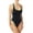 BLACK MLT, variant on JUNIORS HIGH LEG ONE PIECE SWIMSUIT