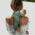 thumbnail image 5 of Wukai Paper Fox Crow Fantasy Print Hair Scarf for Women Fashion Silky Satin Headscarf Wrap Breathable Lightweight Neck Scarves For Handbag Accessories, 5 of 6