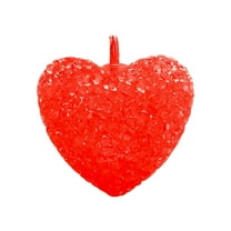 Nmdmisc 10ft Heart String Lights Valentine's Day Heart Plastic Light Set Battery Operated Fairy String Lights for Valentines,Wedding,Christmas,Birthday Party Decor (Red)