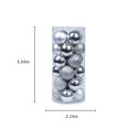 thumbnail image 3 of SAYOO 24pcs Christmas Tree Hanging Ball, DIY Craft Ornament New Year Party Decoration Gift, 3 of 8