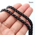 thumbnail image 5 of Men Women Black 316L Stainless Steel Box Chain Necklace Bracelet Jewelry Gift, 5 of 8