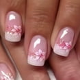 thumbnail image 1 of Kit de Uñas Postizas Wuhetyo 24 Piezas Brillantes con Diseño Floral, 1 of 6