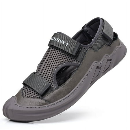 

ZBCHLJ Men s Sport Sandals Outdoor Hiking Sandals Closed Toe Mesh Athletic Lightweight Trail Walking Casual Sandals Water Shoes