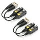 thumbnail image 1 of Cable de par retorcido BNC, 8mp 2 par de video balun cvi / ahd / tvi / cvbs para múltiples balums, 1 of 7