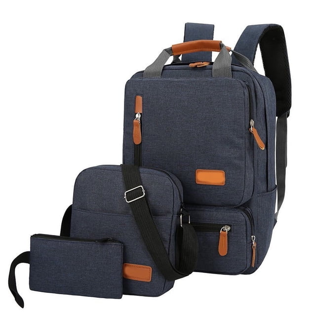 Sentmoon Casual Backpack Three Piece Set, Large Capacity Student Backpack, Suitable For School And Outdoor Travel, Computer Bag For Men And Women With Large Capacity Up to 50% Off