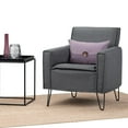 thumbnail image 3 of Simpli Home Warren Accent Chair with Hairpin Legs-Color:Slate Grey, 3 of 9