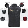 thumbnail image 5 of Odeerbi Teen Boys Girls Christmas Lightweight Heated Vest Winter Thermal Heated Jackets Kids Plus Size USB Intelligent Constant Temperature 2 Areas Heated Coat Teen Clothes Black without Power Bank, 5 of 6