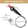thumbnail image 3 of 4 Pieces Propane Push-Type Piezo Igniter Kit with Threaded Ceramic Electrode Ignition Plug Wire 30 cm for Gas Grill, 3 of 7