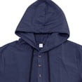 thumbnail image 6 of Timoontee Men's Short Sleeve Hoodies with Shorts Sets Loose Summer Casual Sets Lightweight Beach 2 Piece Sets Breathable Tracksuit for Hiking Workout Etc Navy XXL, 6 of 9