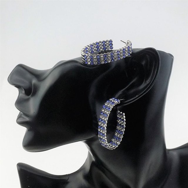 Pendientes de de imitación de cristal , vestido elegante para niñas y mujeres, el mejor regalo Hugo Pendientes círculo aro