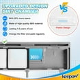 thumbnail image 6 of KEEPOW Reusable Replacement Pads Compatible with Shark mop VM252 VM200 VC205 VM250 /QM250 VM190 VM200P12, Washable Vacuum Mop Pad Refills, Upgraded Design of Dirt Chamber (1+2+2+2 Pads), 6 of 6