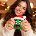 thumbnail image 3 of Christmas Squishy with Diy Changeable Expressions, Green, for Relaxation, Squeeze Toy, 3 of 4
