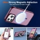 thumbnail image 5 of Funda magnética SUPFINE para iPhone 14 Pro, color rojo vino, 5 of 7