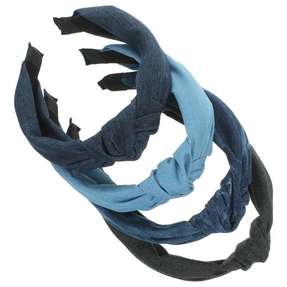 GAXIRE Women’s Headbands 4-Pack Assorted Colors Soft Cloth Hairbands 7.1x4.7in Comfortable and Stylish Accessories