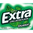 thumbnail image 4 of Pack of 2 EXTRA Gum Spearmint Sugar Free Chewing Gum, Single Pack, 15 Stick, 4 of 6