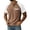 Coffee, variant on Men's Raglan Short Sleeve Shirts Waffle Knit Henley Shirts Button Up Color Block Stretch Shirts Casual Lightweight Comfy Tee Tops Gray XL