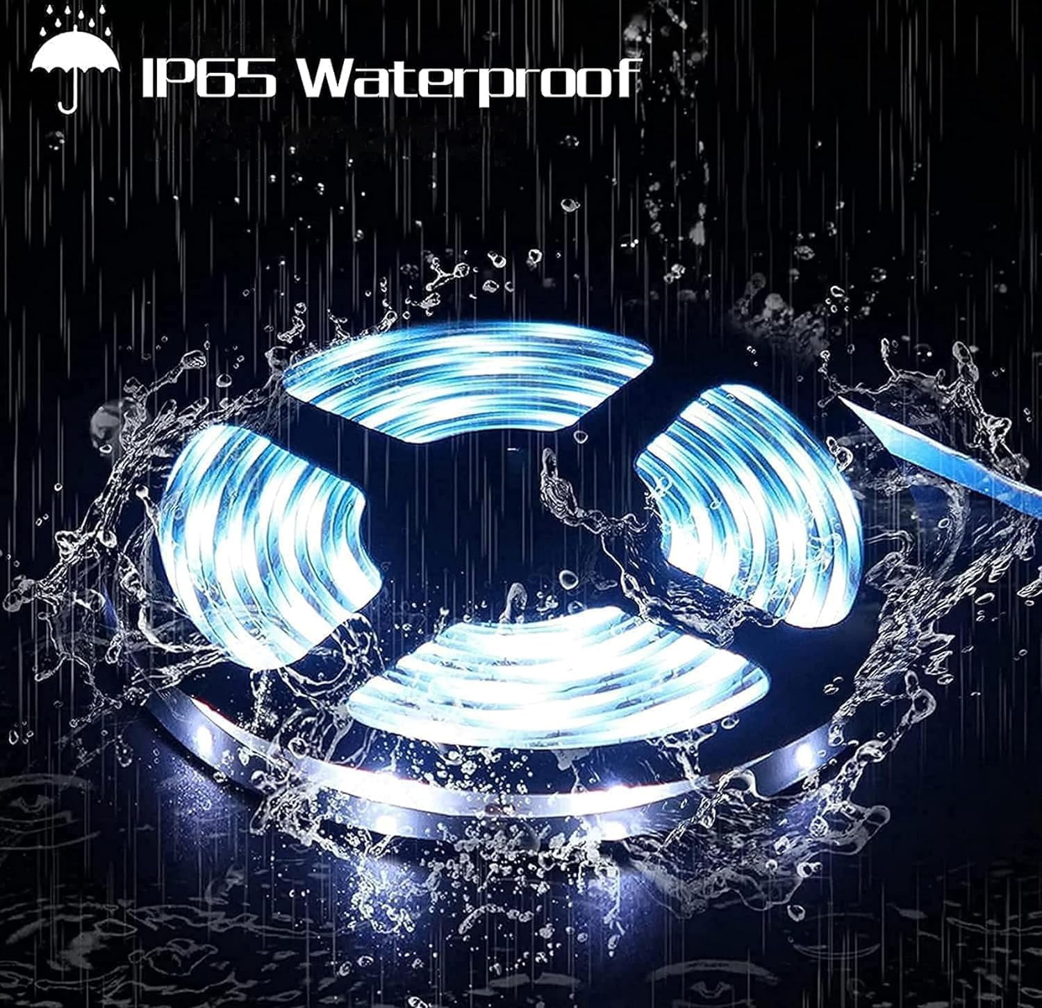 LED Strip Lights 5 M 300 LED Waterproof Flexible LED Strip Light Battery Powered Dimmable Cuttable Tape Lights Strip with Remote for Kitchen, Bedroom, Computer, TV, Birthday