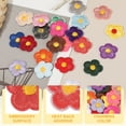 thumbnail image 3 of Uxcell Flower Iron on Patches, Embroidered Sew on Applique Repair Patch for Backpacks Clothing Shoes Hats DIY Red, 3 of 6