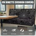 thumbnail image 4 of XYZCANDO Spider Web RV Dinette Cushions RV Accessories Universal Bench Cushion Stretchable Furniture Covers Halloween Comfortable Cushion Covers 2 Couch Sofa Slipcovers for Loveseat, 4 of 7