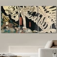thumbnail image 2 of wall26 Framed Wall Art Print Set Witch &amp; Skeleton Ukiyo-E by Utagawa Takiyasha Historic Cultural Illustrations Fine Art Chic Scenic Colorful Multicolor for Living Room, Bedroom, Office - 24", 2 of 7
