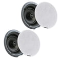 thumbnail image 1 of Pyle 5.25 Pares Bluetooth Universal Montaje Empotrado En Pared, Techo, Sistema De Altavoces De 2 Vías, Doble Cono De Polipropileno Y Tweeter De Polímero, Sonido Estéreo, 240 Vatios (Pdicbt57) Negro, 1 of 5