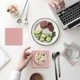 thumbnail image 1 of POGLIP Pink Polka Dot Set of 8 Coaster for Drinks, Absorbent Ceramic Stone Coasters Cup Mat with Cork Base for Home Kitchen Room Coffee Table Bar Decor, 1 of 4